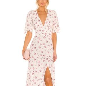 Revolve Zelda Dress in Blanc Blush Floral AFRM